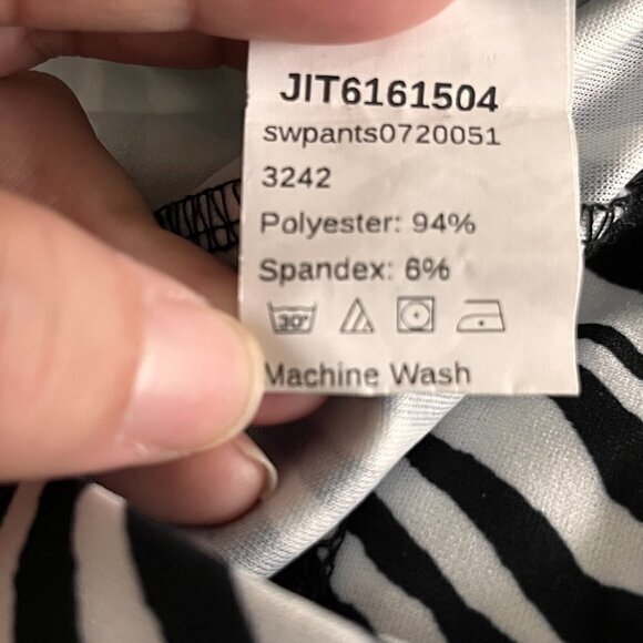 Shein Womens Zebra Print Flare Bell Bottom-Sides Zip Pants Size S‎ (4) Stretch - Picture 8 of 8